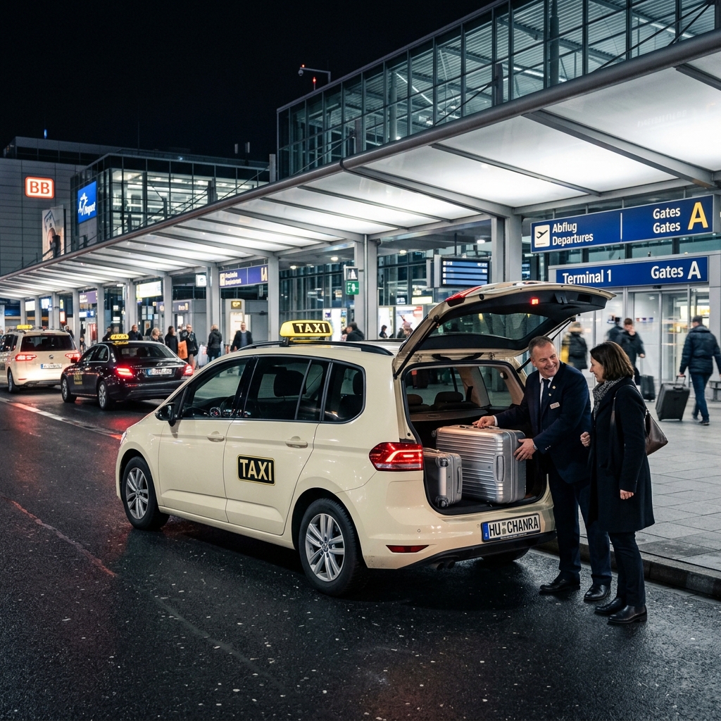 Taxi Hanau Tchanra Flughafentransfer am Flughafen Frankfurt (FRA)